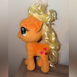 My Little Pony 2017 TY Sparkle Apple Jack Plush Stuffed Animal Hasbro Orange